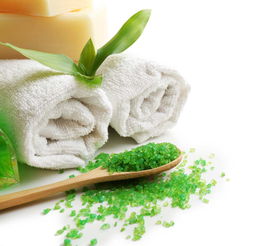 精美綠色spa用品高清圖片